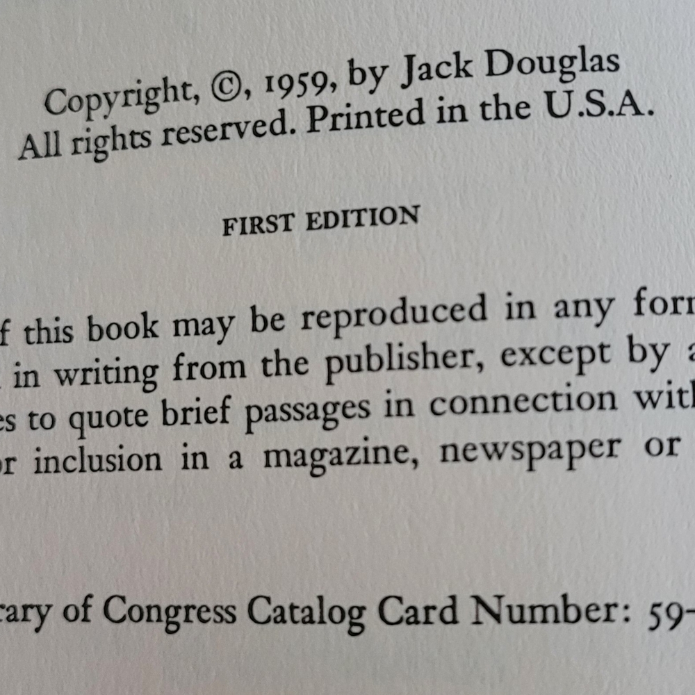 Vintage 1959 First Edition – My Brother Was an Only Child – Jack Douglas - Picture 2 of 7